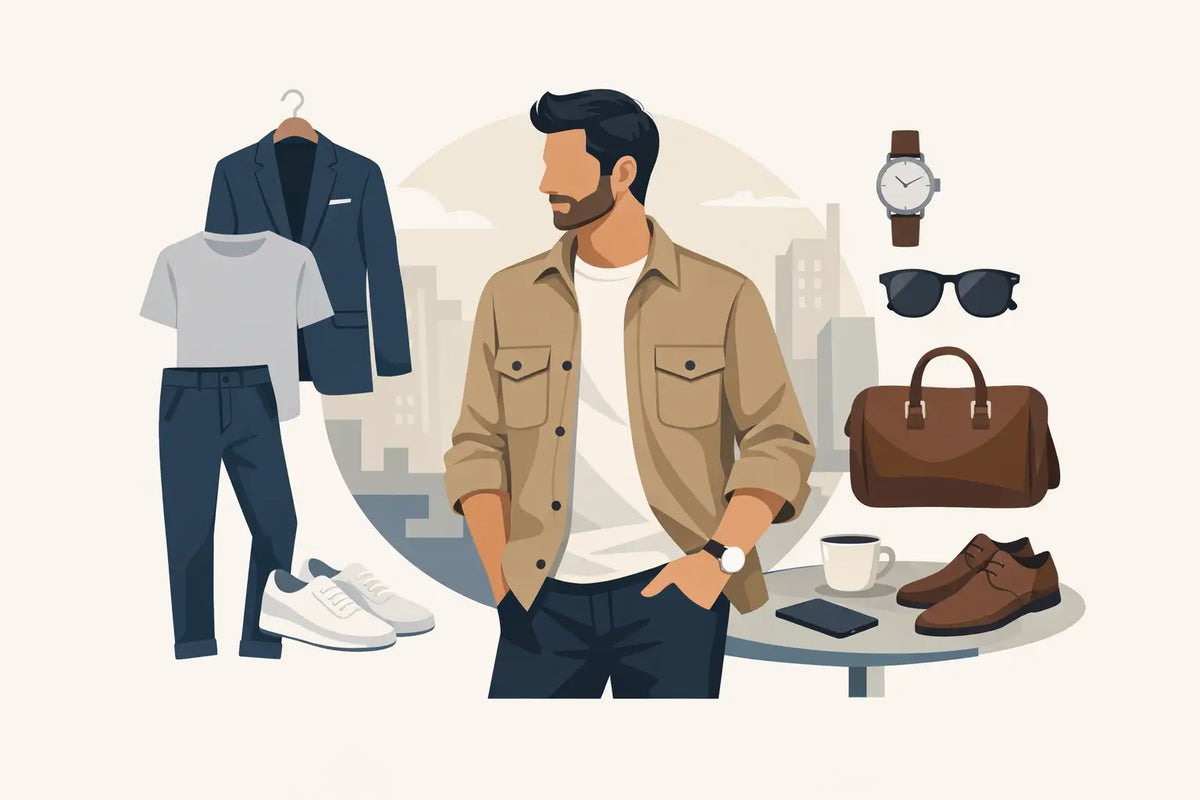 Herren-Overshirt smart casual richtig kombinieren