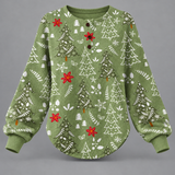 Ingrid - Pullover mit Weihnachtsbaummuster
