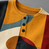 Lea - Pullover aus strukturiertem Material mit geometrischen Mustern