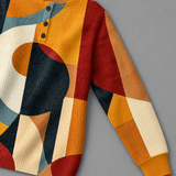 Lea - Pullover aus strukturiertem Material mit geometrischen Mustern
