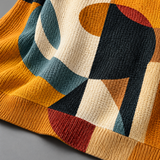 Lea - Pullover aus strukturiertem Material mit geometrischen Mustern