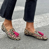 Rihanna - Mokassins mit Leopardenmuster