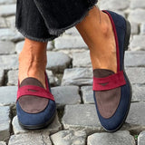 Sylvie - Eleganter Bicolor-Mokassin
