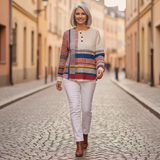 Margaret – Gestreiftes Oberteil im Colorblock-Design