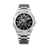 Leopold™ | Skelett-Automatikuhr Edelstahl