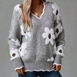 Belinha - Elegante Bluse mit V-Ausschnitt und Blumenmuster