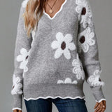 Belinha - Elegante Bluse mit V-Ausschnitt und Blumenmuster