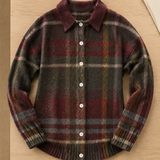Eleanor | Klassische karierte Strickjacke