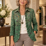 Hannah | Bohemian-Jacke mit Paisleymuster und Rüschen