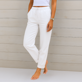 Sara - Pantalones Premium de Lino Elástico