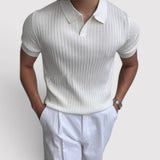 Simon™ | Poloshirt mit Rippstruktur