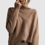 Ester - Strukturierter Pullover mit Rollkragen