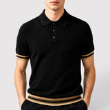 Paul™ | Wabenartiges Strick-Poloshirt