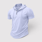 Malte™ | Atmungsaktives Kapuzenshirt mit Knopfleiste