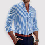 Bastian™ | Klassisch gestreiftes Langarmhemd