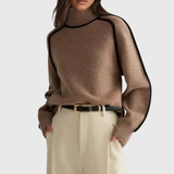 Sandrine | Eleganter Pullover mit hohem Kragen