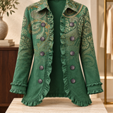Hannah | Bohemian-Jacke mit Paisleymuster und Rüschen