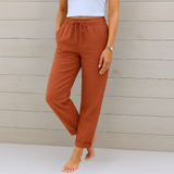 Sara - Pantalones Premium de Lino Elástico
