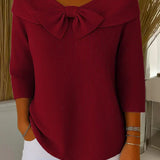 Madelena™ | Damenstrickpullover mit Schleife