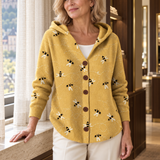 Helene | Bequemer Strickcardigan mit Kapuze