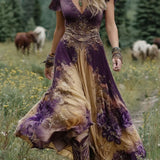Serena - Vestido Corto Floral Maxi