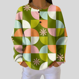 Sloane – Oberteil mit geometrischem Retro-Muster