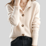 Stéphanie | Cardigan aus Kaschmir im Retro-Stil