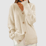 Elżbieta - Strickpullover mit geflochtenem Muster