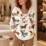 Lotte | Bequemer Strickcardigan mit Kapuze