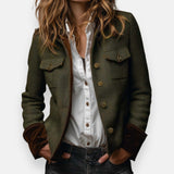 Darinka™ | Elegante Tweedjacke mit Samt-Details