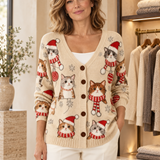 Charlotte | Bequemer geknöpfter Strickcardigan
