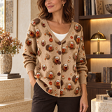 Greta | Bequemer geknöpfter Strickcardigan