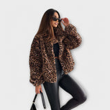 Leonor - Abrigo con Estampado de Leopardo