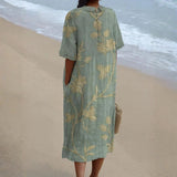 Evelina - Vestido Floral com Charmoso Colarinho Peter Pan