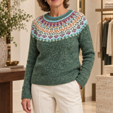 Klassischer Pullover aus isländischer Wolle