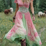 Serena - Vestido Floral Maxi Corto