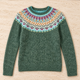 Klassischer Pullover aus isländischer Wolle