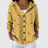 Kapuzenstrickjacke