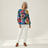 Irene – Oberteil mit großem Blumenmuster
