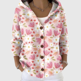 Sweater Cardigan mit Kapuze