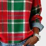 Ivy – Damen Sweatshirt mit Patchwork-Karo