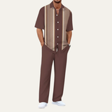 Oskar™ | Gestreiftes Sommer-Set Hemd & Hose