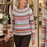 Pulli aus klassischer isländischer Wolle