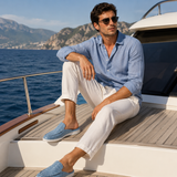 Wilhelm™ | Kroko-Mule Blau