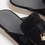 Konrad™ | Eleganter Mule Schwarz