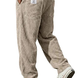 Enzo - Pantalones de Pana para Hombre con Cintura Ajustable