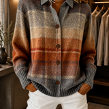 Edith | Ombré-Karostrickjacke für den Herbst