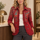 Leni | Bohemian-Jacke mit Paisleymuster und Rüschen