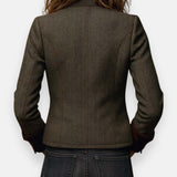 Darinka™ | Elegante Tweedjacke mit Samt-Details