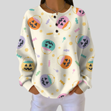 Leona – Oberteil mit Halloween-Print